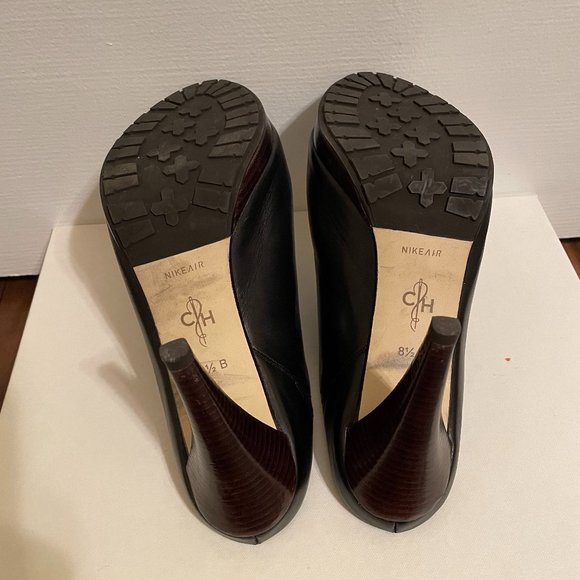 Cole Haan NikeAir Black Leather Slide Sandals 8 1/2 - Picture 12 of 13